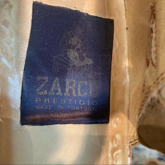 ZARCO Sz 10 Fisherman Suede T-Post Sandals Made in Portugal by Carlos Santana - Picture 4 of 10